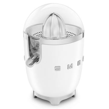 SMEG Retro Citrus Juicer Matte White for Stylish Kitchens