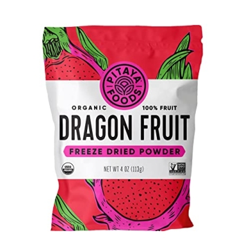 Pitaya Plus Organic Freeze Dried Dragon Fruit Powder 4 oz