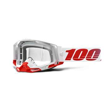 100% Racecraft 2 Mountain Bike & Motocross Goggles - Performance Protective Eyewear