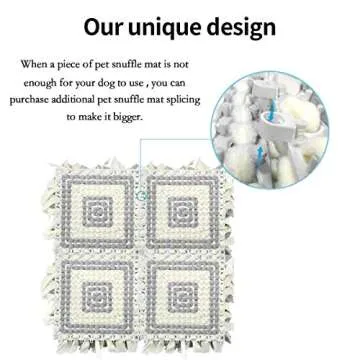 LIVEKEY Pet Snuffle Mat for Dogs - Interactive Feeding Toy