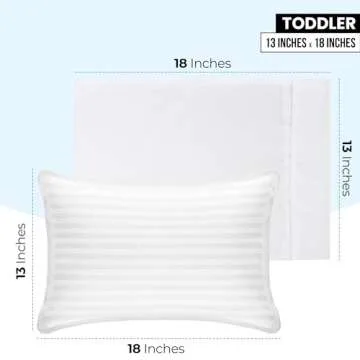 Utopia Bedding Toddler Pillow Cases - 2 Pack - Envelope Closure - Soft Brushed Microfiber Fabric - S...