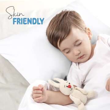 Utopia Bedding Toddler Pillow Cases - 2 Pack - Envelope Closure - Soft Brushed Microfiber Fabric - Shrinkage and Fade Resistant Pillow Covers 13 X 18 Inches (Toddler, White)