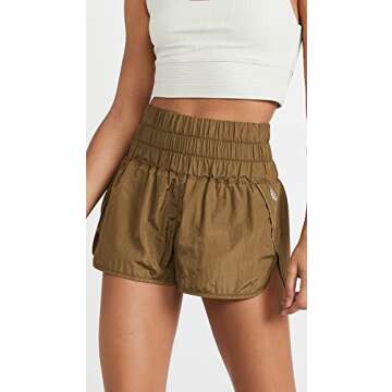 FP Movement Women's The Way Home Shorts - Stylish Army Green Activewear