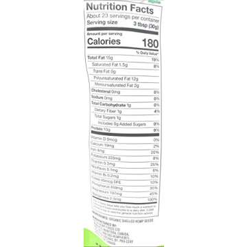 Manitoba Harvest Organic Hemp Hearts Shelled Hemp Seeds - Pack of 2 Bags - 48 oz Total - 24 oz Per Bag - Gluten Free, Organic, Paleo and Non GMO