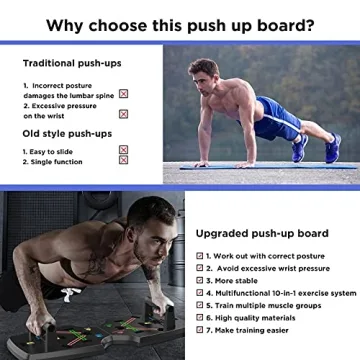AERLANG 10-in-1 Push Up Board for All Fitness Levels