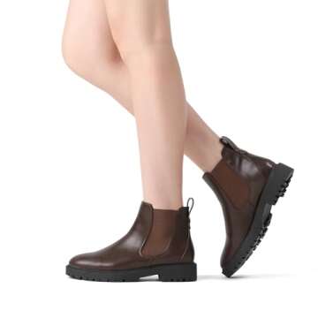 Stylish DREAM PAIRS Chelsea Ankle Boots for All Seasons
