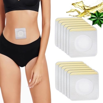 12Pcs Hypoallergenic Castor Oil Pack Wraps - Mess-Free, Self-Adhesive