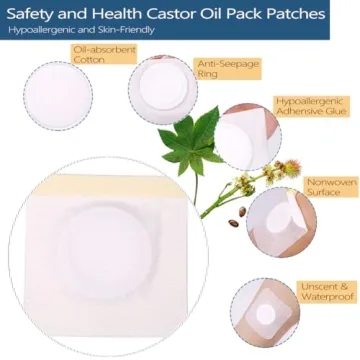 Hypoallergenic Castor Oil Pack Wraps Self-Adhesive Disposable