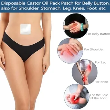 Hypoallergenic Castor Oil Pack Wraps Self-Adhesive Disposable
