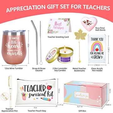 NaiCeay Best Teacher Gifts: Thoughtful 8-Piece Set for Educators