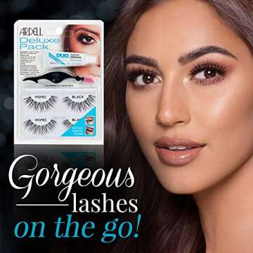 Ardell Deluxe Pack Wispies with Applicator, #68947, 0.07 Pound