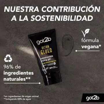 Got2b Ultra Glued Invincible Styling Hair Gel for All Day Hold