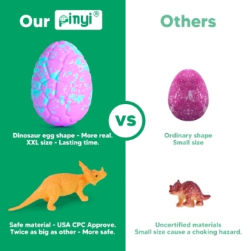 Dinosaur Bath Bombs with Surprise for Kids Gift Set