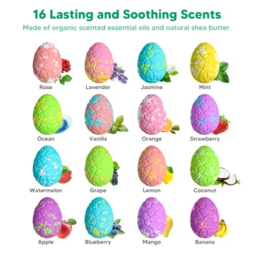 Dinosaur Bath Bombs with Surprise for Kids Gift Set