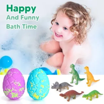 Dinosaur Bath Bombs with Surprise for Kids Gift Set