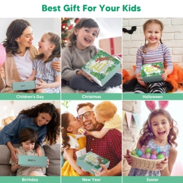 Dinosaur Bath Bombs with Surprise for Kids Gift Set