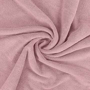 Utopia Towels - Luxurious Jumbo Bath Sheet 2 Piece - 600 GSM (35X70 Inches) 100% Ring Spun Cotton - Highly Absorbent and Quick Dry Extra Large Bath Towel - Super Soft Hotel Quality Towel (Dusty Pink)