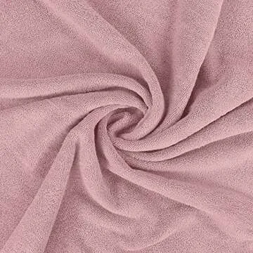 Utopia Towels - Luxurious Jumbo Bath Sheet 2 Piece - 600 GSM (35X70 Inches) 100% Ring Spun Cotton - Highly Absorbent and Quick Dry Extra Large Bath Towel - Super Soft Hotel Quality Towel (Dusty Pink)