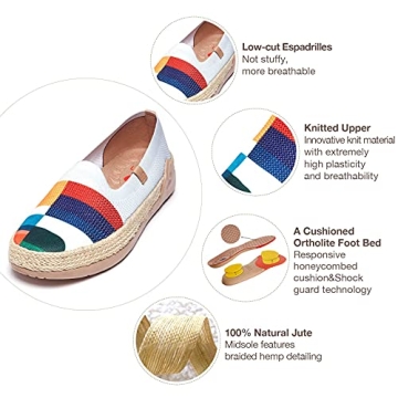 UIN Women's Lightweight Casual Espadrilles Slip Ons