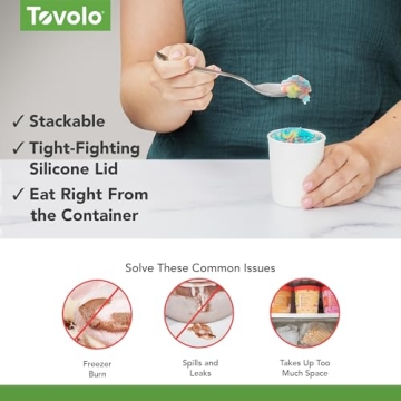 Tovolo Sweet Treat Ice Cream Containers - Set of 4 Stackable