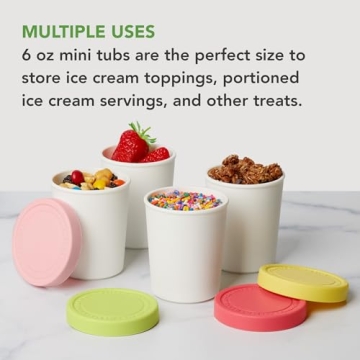 Tovolo Sweet Treat Ice Cream Containers - Set of 4 Stackable