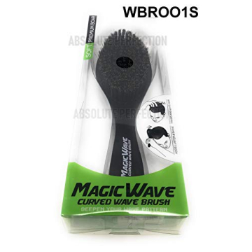 Black Ice Magic Wave Curved Wave Brush Soft Premium Boar