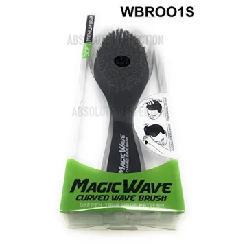 Black Ice Magic Wave Curved Wave Brush Soft Premium Boar