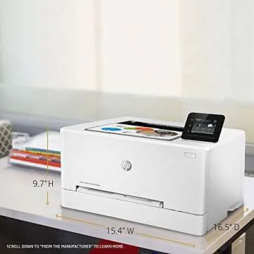 HP Laserjet Pro M254dw Wireless Color Laser Printer (T6B60A) (Renewed)