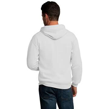 Fruit of the Loom Eversoft Fleece Hoodies, Pullover, Moisture Wicking & Breathable, Sizes S-4x, Whit...