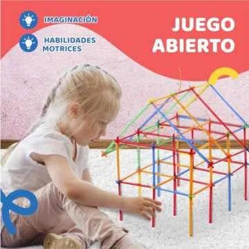 Dazmers Building Sticks - Ultimate STEM Building Set for Kids - 800 Pieces