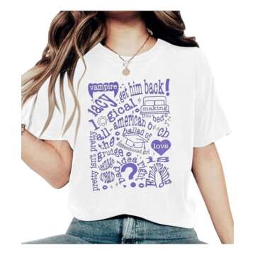 Concert Shirt Women Oversized Bad Idea Right Shirt Music Album Tshirts 90s Oversized Music Fans Tee Tops