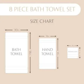 MAURA Sage Green Bath Towel Set of 8 for Bathroom. Turkish Cotton Luxury Bath Towels. Extra Large, Thick, Plush & Soft. Hotel & Spa Quality - Sage Green