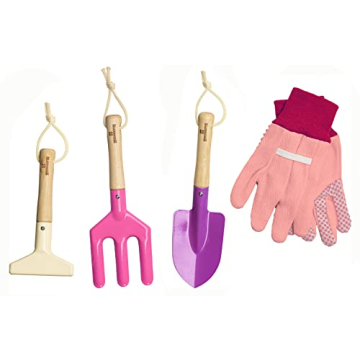 Kinderific Gardening Tool Set for Kids - Fun & Safe!