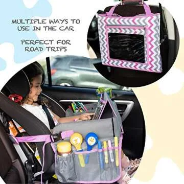 Kids Travel Car Seat Tray - Portable Fun Organizer