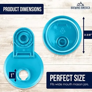 Leak-Proof Mason Jar Lids - Airtight Flip Cap Design