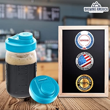 Leak-Proof Mason Jar Lids - Airtight Flip Cap Design