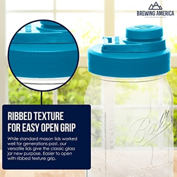 Leak-Proof Mason Jar Lids - Airtight Flip Cap Design