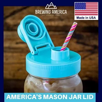 Leak-Proof Mason Jar Lids - Airtight Flip Cap Design