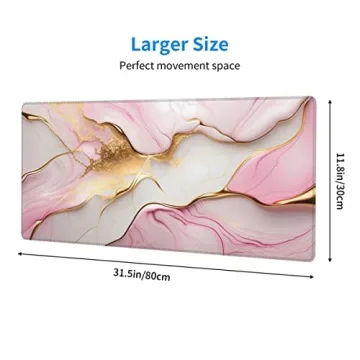 CANFLASHION Desk Pad, Large Gaming Mouse Pad with Style