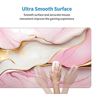 CANFLASHION Desk Pad, Large Gaming Mouse Pad with Style