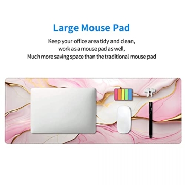 CANFLASHION Desk Pad, Large Gaming Mouse Pad with Style