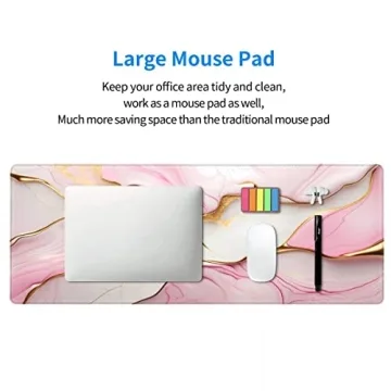 CANFLASHION Desk Pad, Large Gaming Mouse Pad with Style