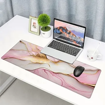 CANFLASHION Desk Pad, Large Gaming Mouse Pad with Style