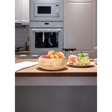 Beautiful Paulownia Wood Bowl - Handmade Decorative Centerpiece