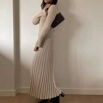 SOOKABEILA Sexy Long Backless Maxi Dress for Women