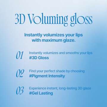 fwee 3D Voluming Gloss | Blushed Moment - Candy 30% | Lip Gloss, High-Shine, Non-Sticky, Moisturizing Finish | 5.3g
