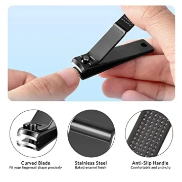 MORGLES Tweezers Set with Clippers 9 Pcs Stainless Steel Grooming Kit