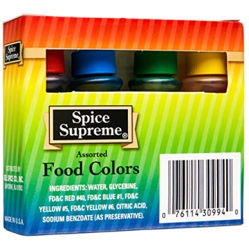 Vibrant Spice Supreme Food Coloring Set for Creative Fun