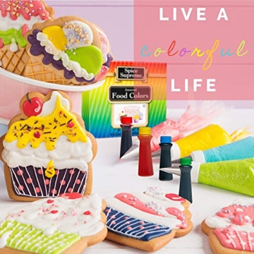 Vibrant Spice Supreme Food Coloring Set for Creative Fun