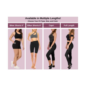 High Waisted Black Leggings with Pockets for Women